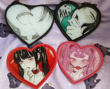 Load image into Gallery viewer, Liquid Glitter Heart Coasters